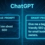 ChatGPT prompt box with visual glitches representing prompt mistakes