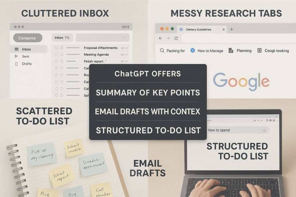 Common productivity issues solved with ChatGPT AI suggestions