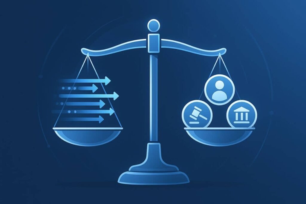 Ethical decision-making concept in AI technology
