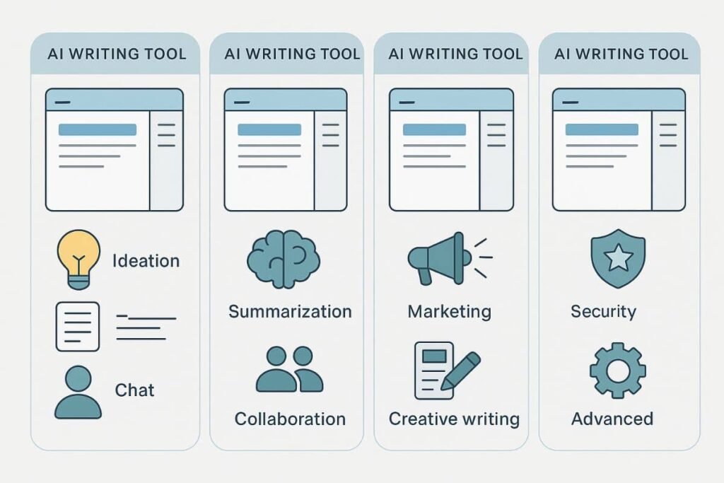Comparison of top AI writing tools for productivity