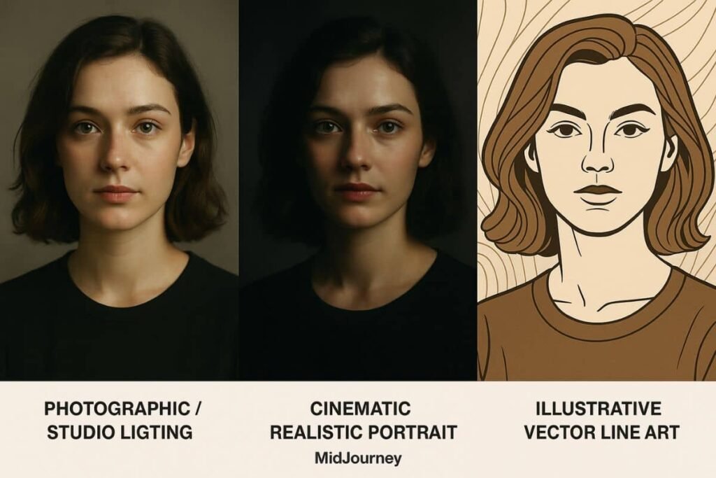 Visual diagram showing how MidJourney parameters affect image sharpness